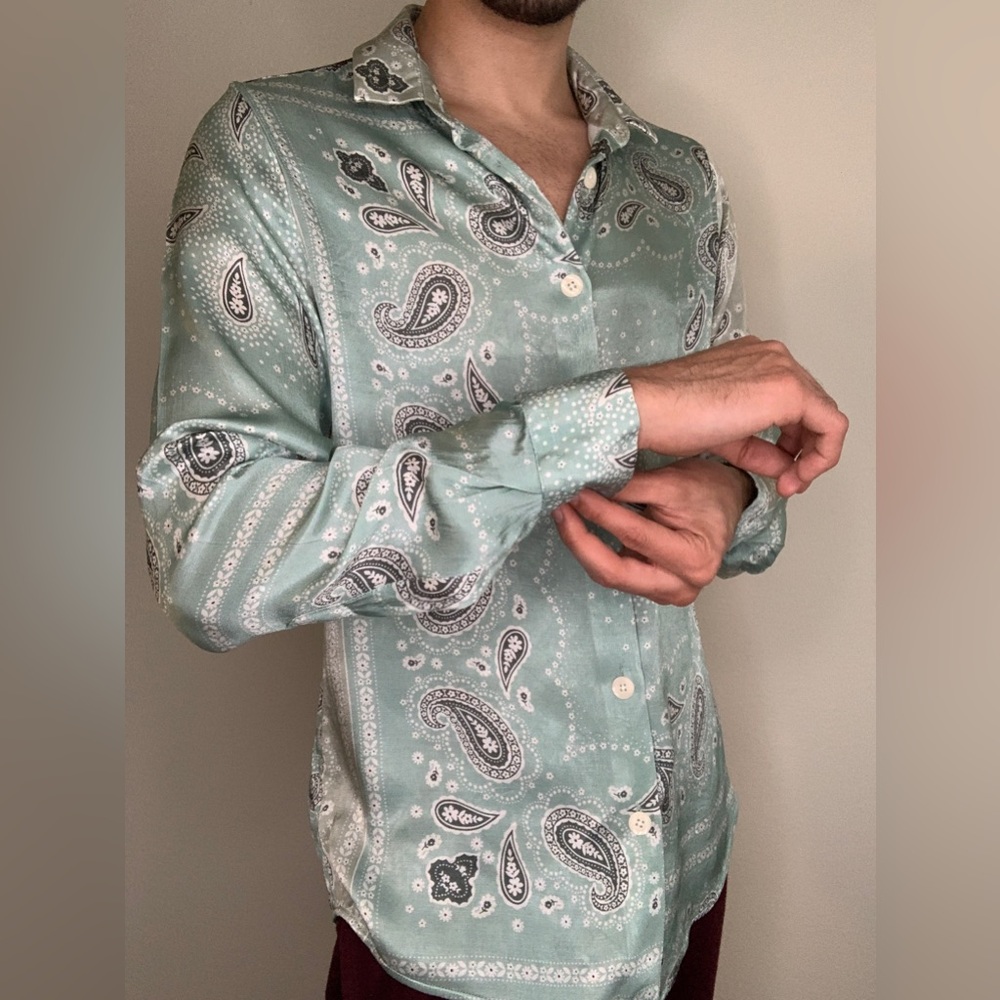 Medium ASOS shirt in Celeste